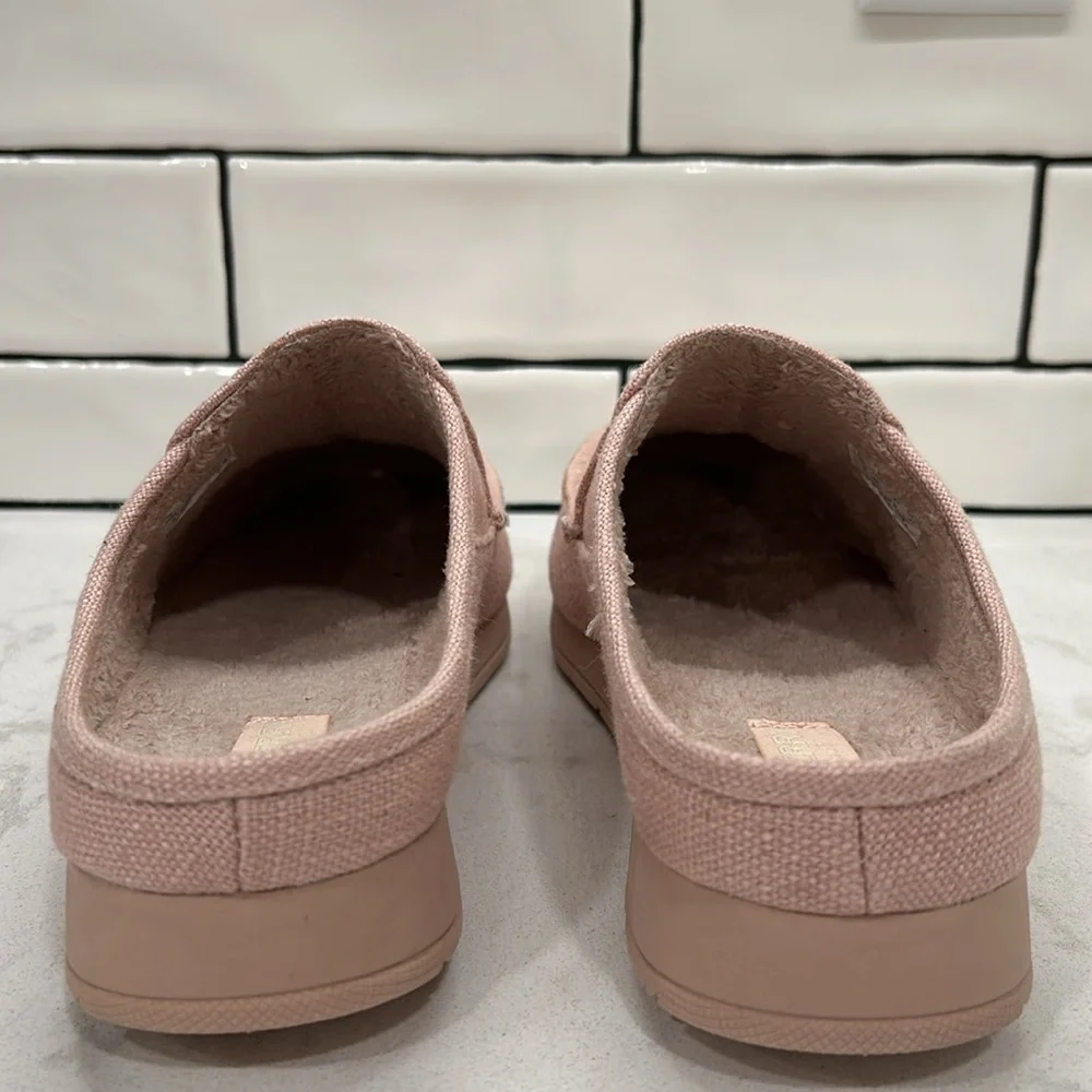 Sperry Moc-Sider Mule Canvas Hemp 10M Blush Pink Casual Slip On Comfortable NWOT